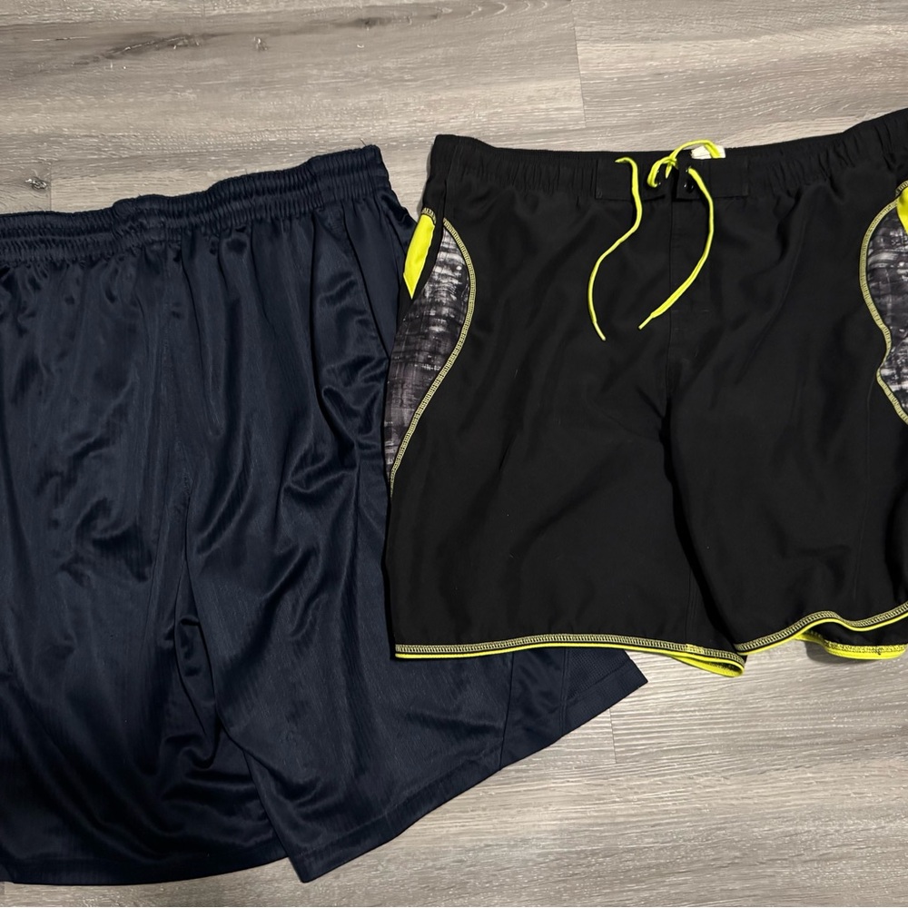 Nike Black and Navy Athletic Shorts